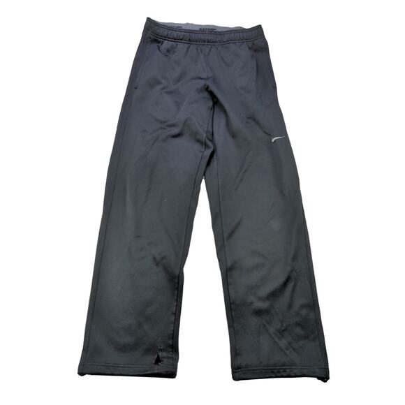 Nike Thermafit Sweatpants Athletic Pants Size M Black Swoosh Logo - Picture 1 of 12